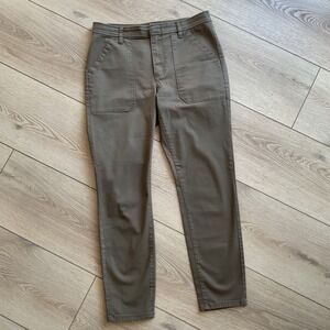 J Crew Olive Green Utility Style Pants Women's Size 28 Casual Trousers‎